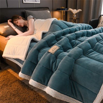 Thickened thiab sov Flannel pam